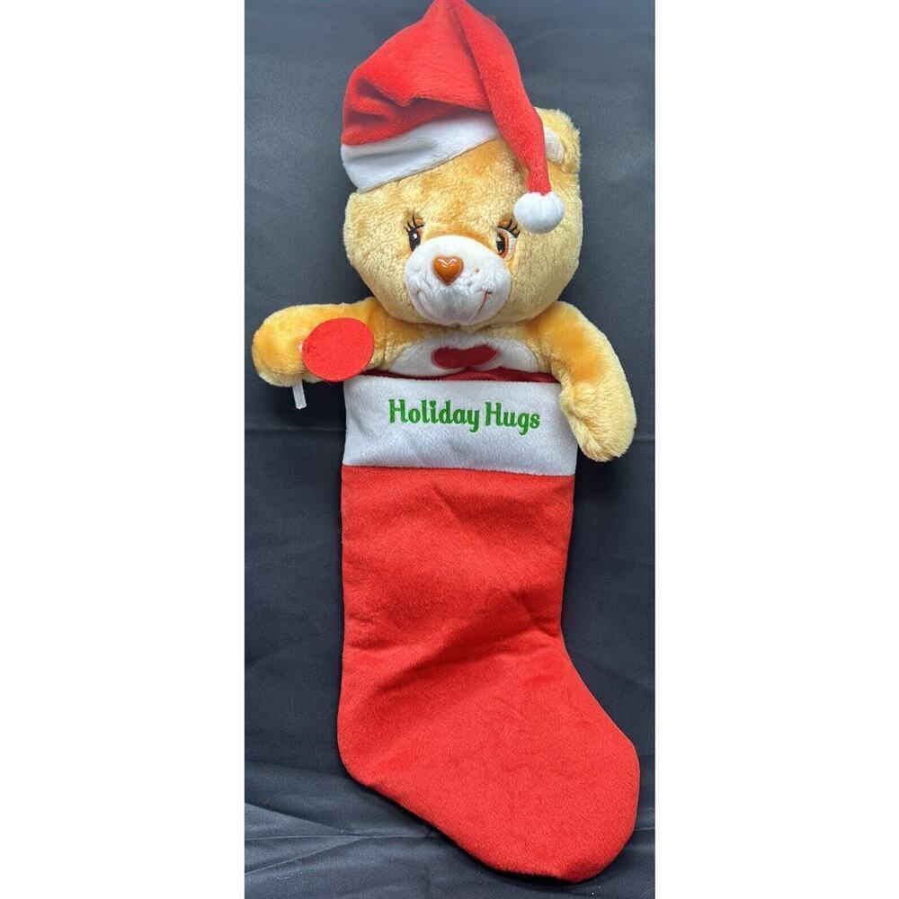 Care Bears Tender Heart Bear Holiday Hugs Plush Christmas Stocking 2005